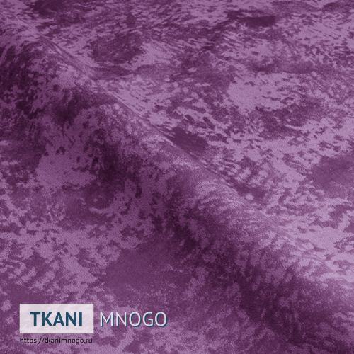 Фото ткани велюра “Bars-16” (однотонный, узор фиолетовый)